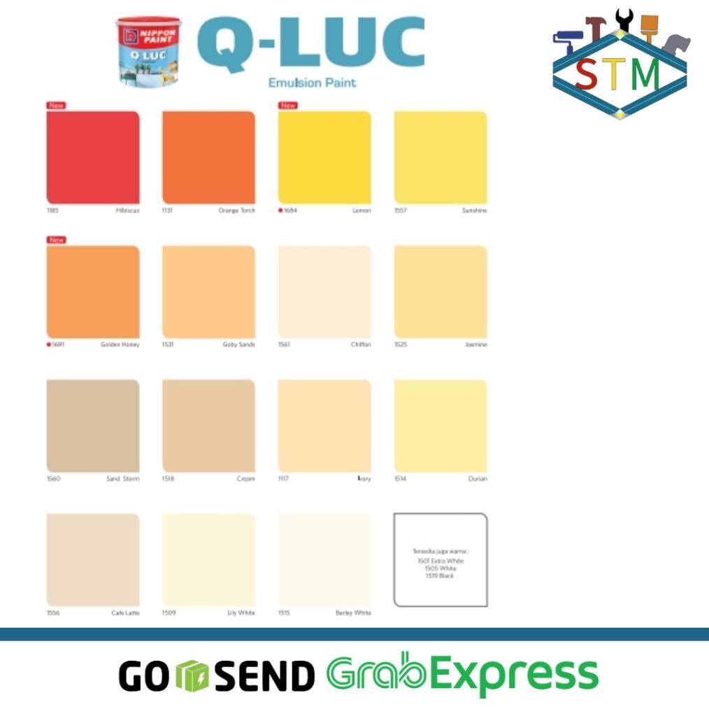 HJK CAT TEMBOK QLUC  5KG /CAT TEMBOK NIPPON PAINT Q-LUC /CAT TEMBOK Q LUC /CAT DINDING Q-LUC /CAT TE