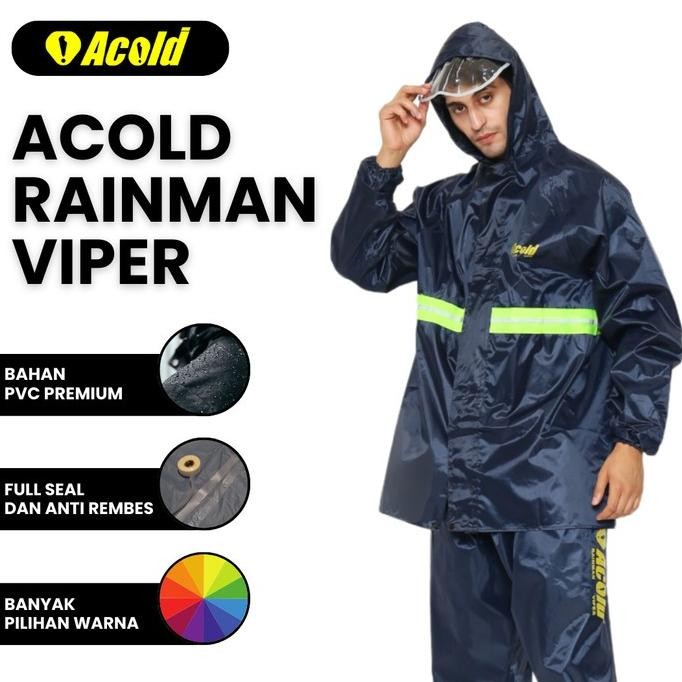 Mantol Hujan Acold Rainman Viper Jas Ujan Pria Wanita Raincoat Dewasa