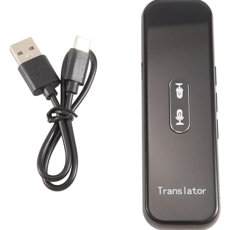 

1 Piece Voice Translator 137 Languages Instant Translated Wireless Way Real Time Translator APP (Black)