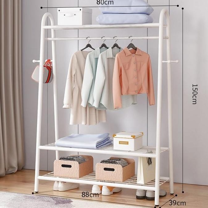 Triangle Stand Hanger / Gantungan Baju Segitiga Rak Pakaian Rak Buku