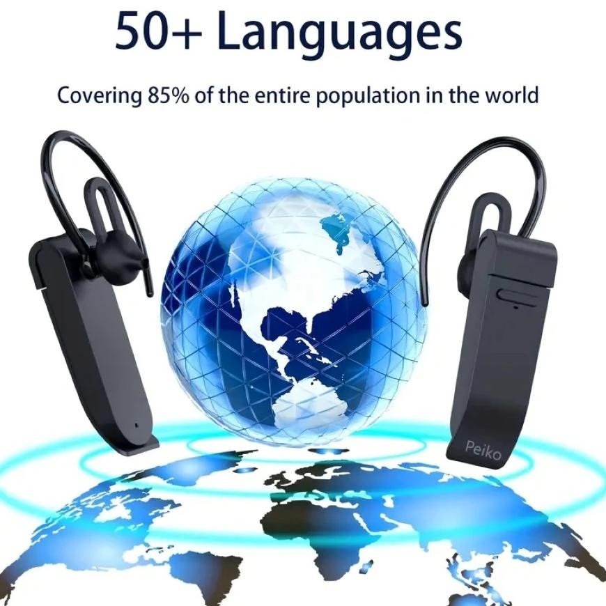 

More Than 50 Languages Offline Translation Bluetooth Headsets, 3 Modes, Real-Time Translation, Can Answer Calls, Unilateral Bluetooth Headsets