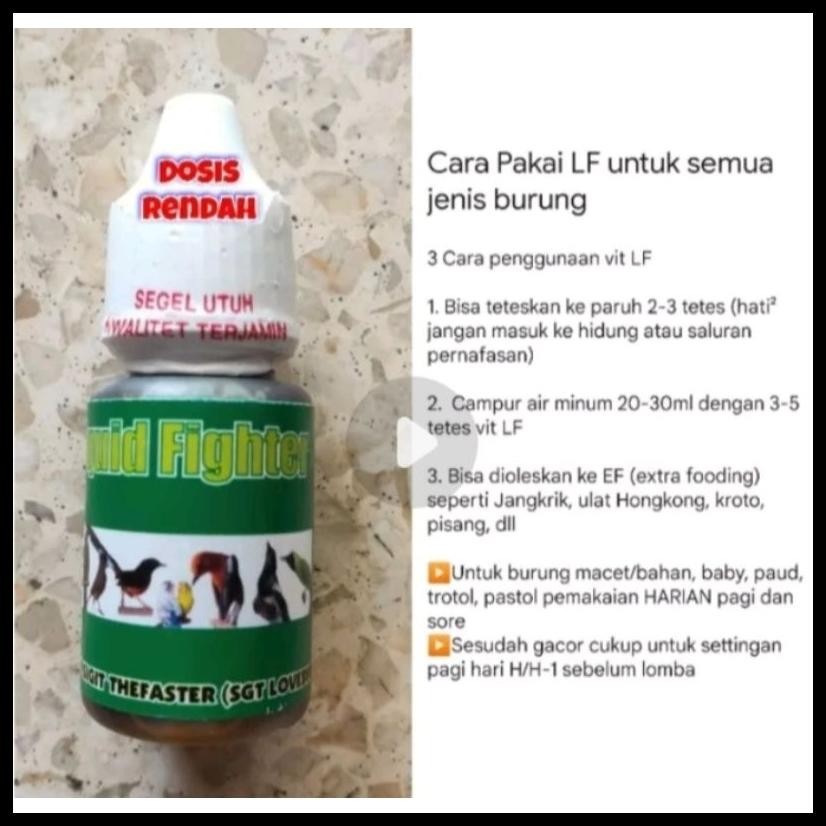 LIQUID FIGHTER SIGIT THE FASTER LIQUIT VITAMIN BURUNG SIGIT THEFASTER