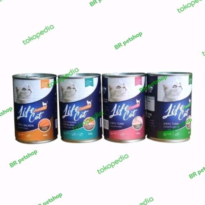 BEBAS ONGKIR - Makanan Kucing Life Cat Kaleng Kitten Adult 1dus LifeCat Kaleng 1 dus