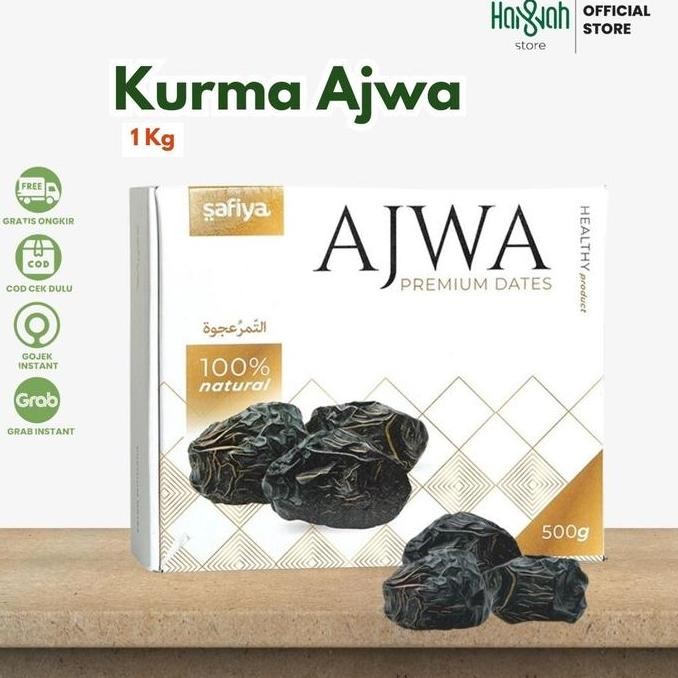 

READY Kurma Ajwa Madinah 1 Kg / Kurma Nabi / Premium Original