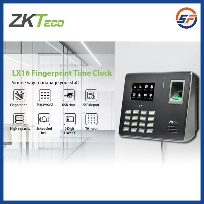 Berkualitas Fingerprint Mesin Absensi Zkteco LX16 setara LX50 Absen Kantor Pabrik Perusahaan Zkteco 