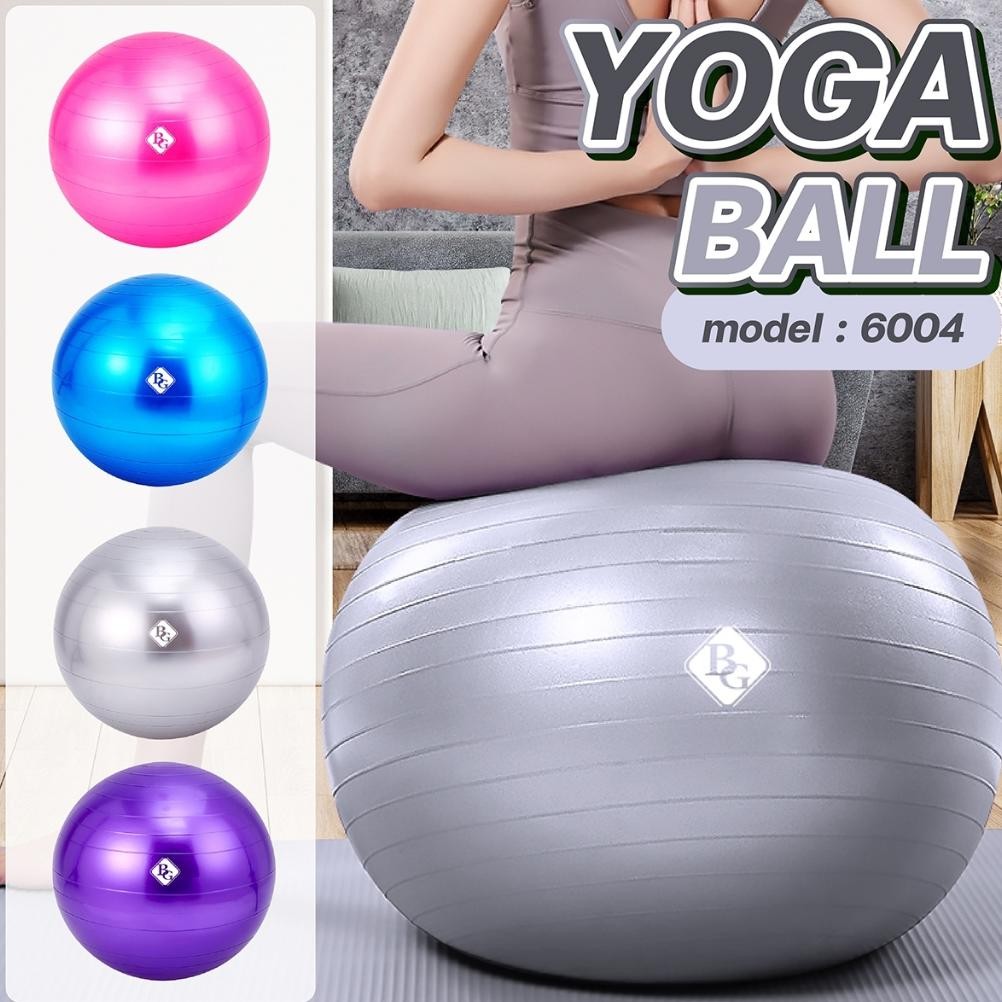 YOGA GYM BALL BOLA YOGA ALAT OLAHRAGA BOLA FITNESS SILVER