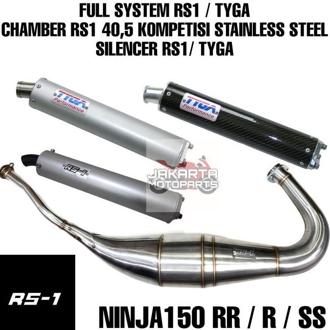 KNALPOT FULLSYSTEM CHAMBER SILENCER RS1 TYGA NINJA RR R SS KOMPETISI