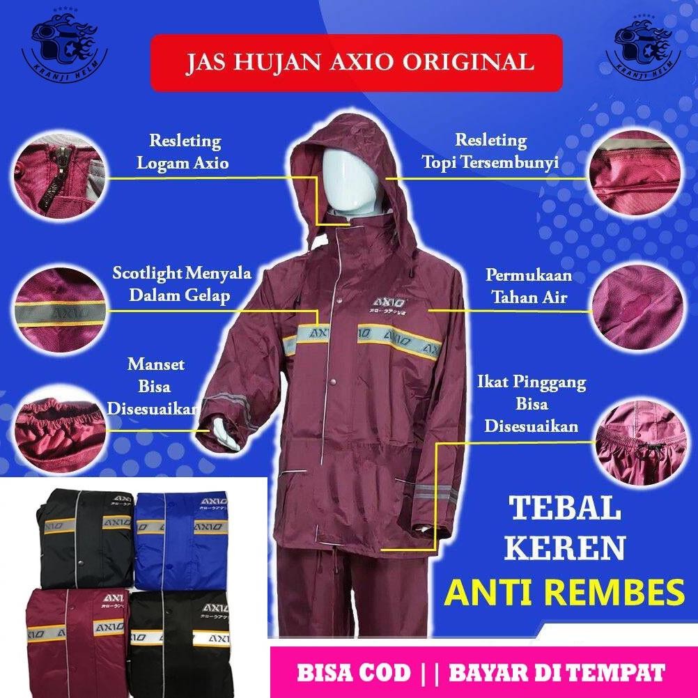 Jas Hujan Axio Europe 882 Original / Mantel Hujan Axio 882 Original