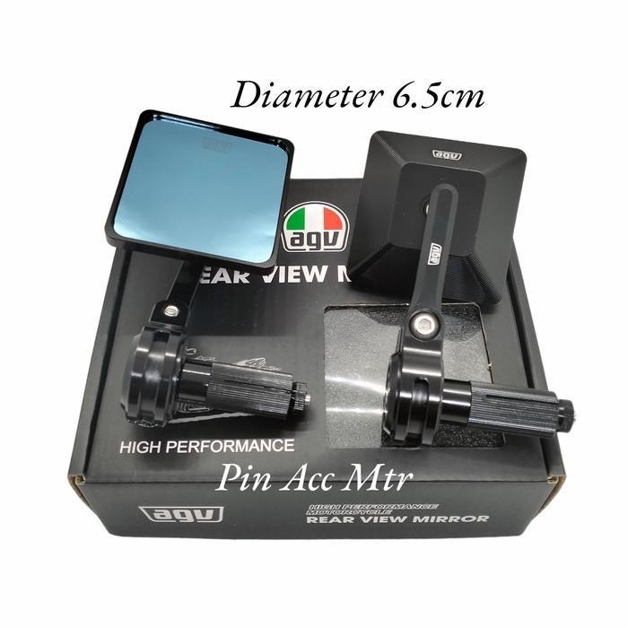 Spion Jalu Bar End Puig Model Rizoma Bulat/Kotak Vespa Px Xsr Scoopy Original Dan Terpercaya