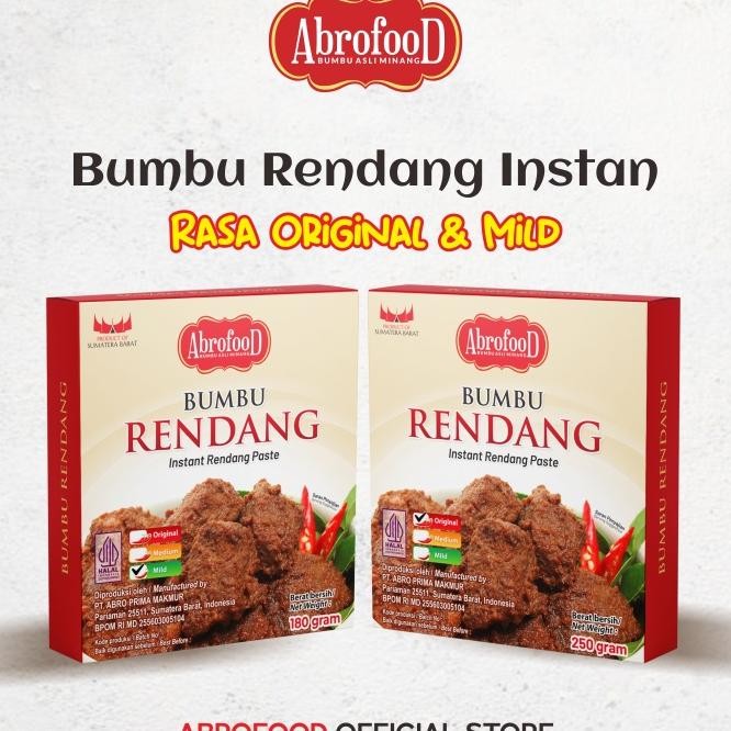 

Bumbu Rendang N Abrofood 250G 180G