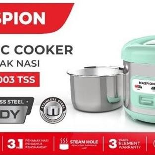 NEW Maspion MRJ 1003 TSS Magic Com Mini 1 Liter Stainless