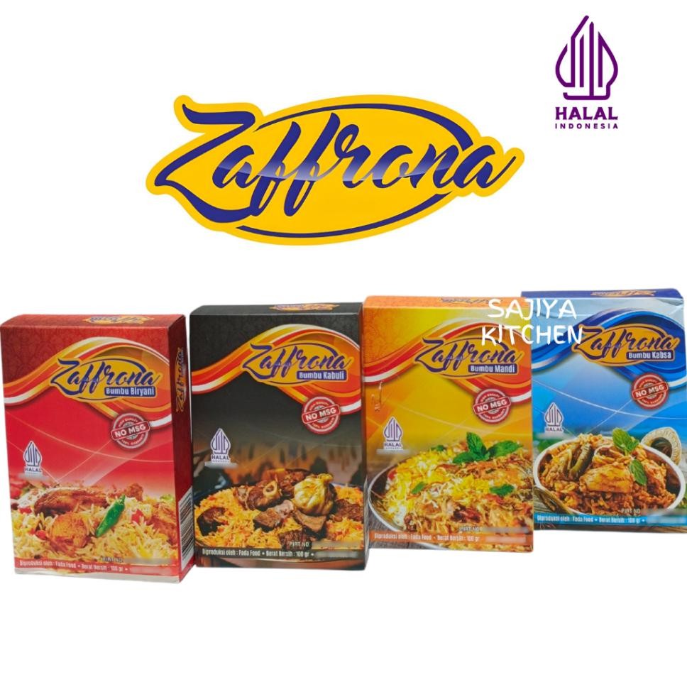 

Zaffrona Bumbu N 100 Gr Nasi Arab Rempah Kebuli Mandhi Kabsah Yani Beras Halal