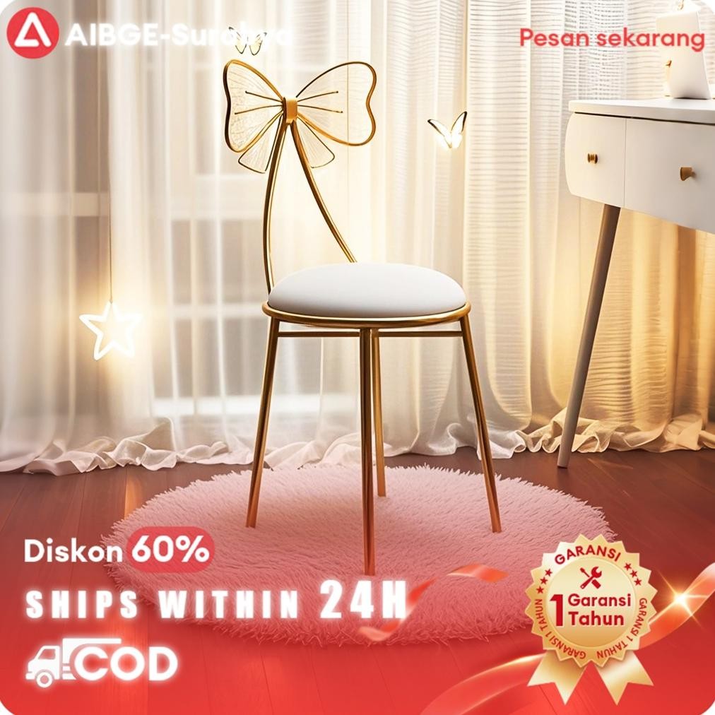 [Kursi Rias Kursi Estetik Kursi Meja Rias Kursi Makeup Kursi Rias Minimalis Kursi Elegan Murah
