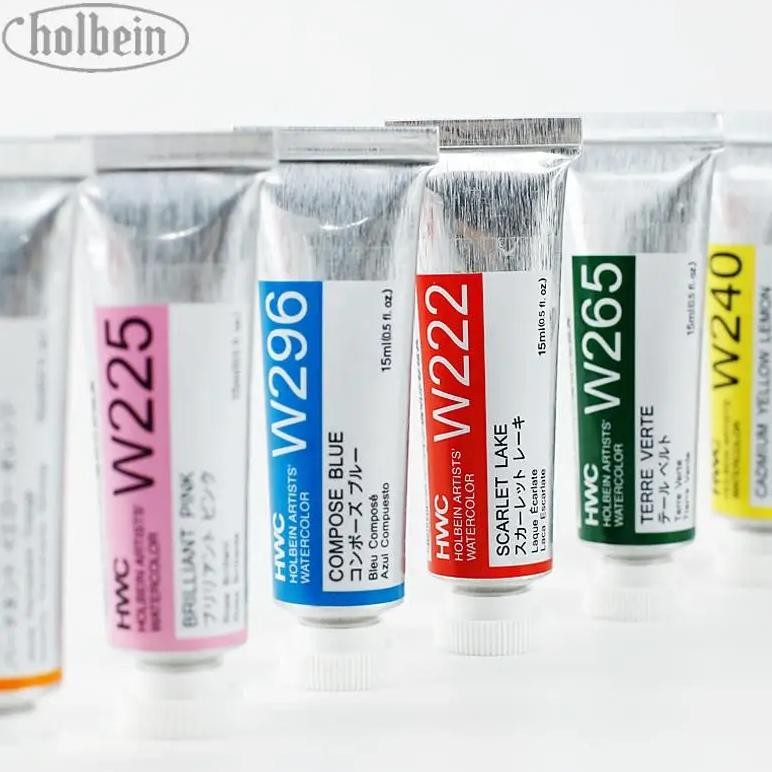 

Japan Holbein Series 2 Artists' Transparent Watercolor Paint 15Ml/0.5Oz Tubes Art Watercolour Professional Drawing Supplies
