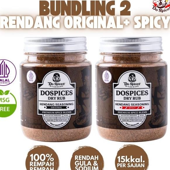 

Dospices Rendang Seasoning Spicy Paket Healthy Dry Rub Bumbu Marinasi Rendah Kal