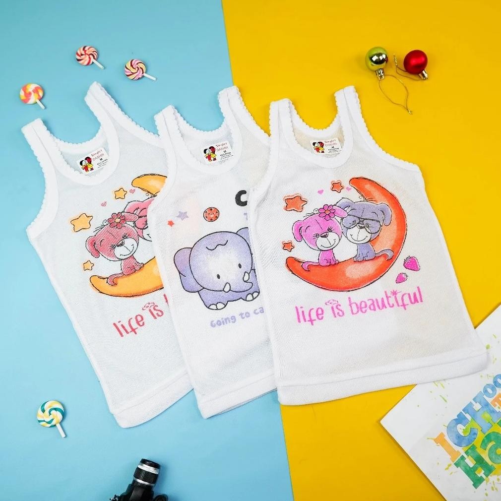 NAJWA - KAOS SINGLET MOTIF ANAK kaos dalam oblong anak PAUD TK SD laki2 dan perempuan READY STOCK