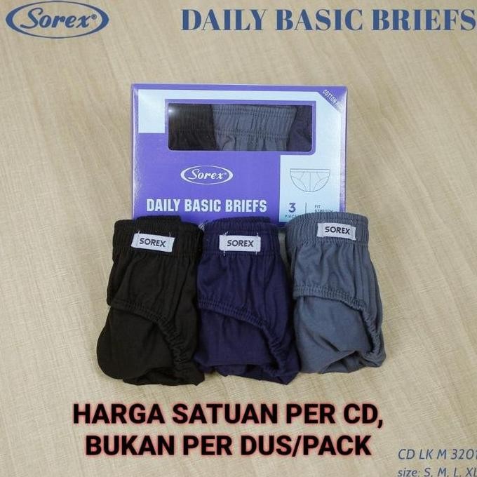 Sorex Man 3201 Daily Basic Briefs - Cd Celana Dalam Pria Best Seller