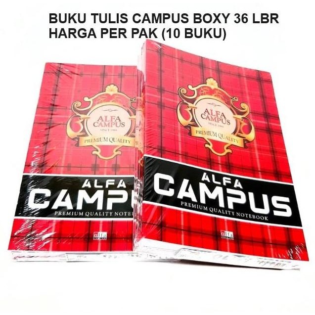 

(10pc) BUKU TULIS CAMPUS 36 LEMBAR / BUKU KAMPUS BOXY PANJANG BIG BOSS
