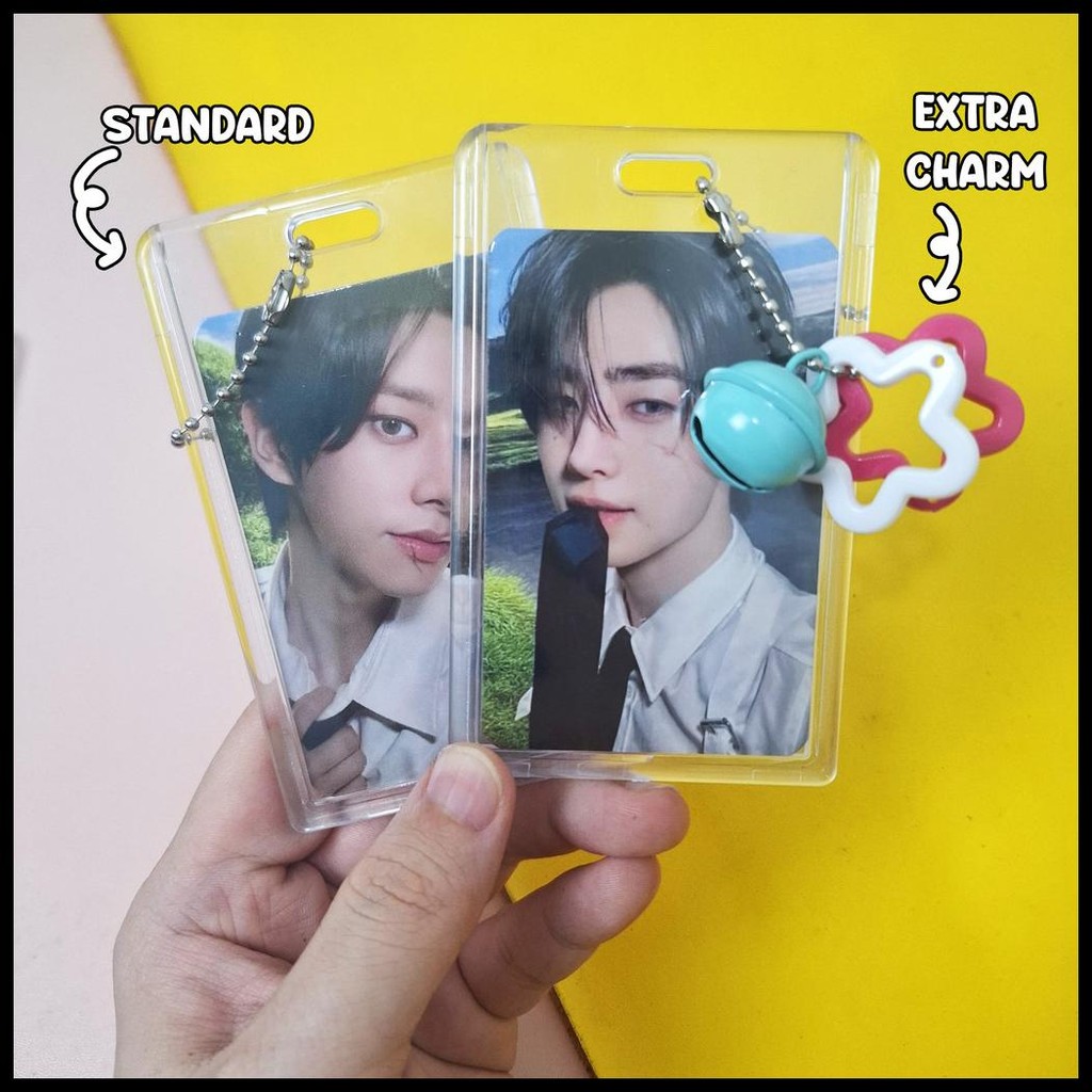 

PHOTOCARD HOLDER CAHOL TRANSPARAN PLASTIK DAN AKRILIK KPOP HANDMADE 2 SISI POCA ACRYLIC CARD HOLDER PC POCAHOL CAHOL