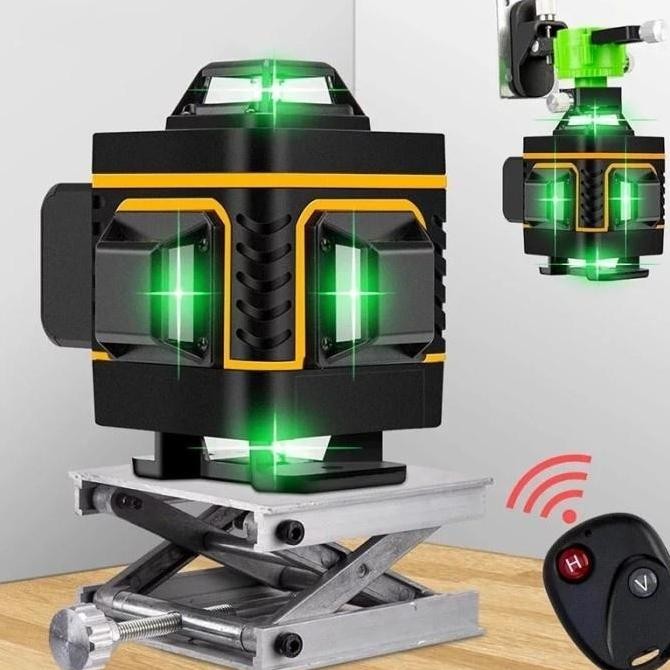 

LASER LEVEL 16 LINE 4D SELF LEVELING FULL SET HILDA WITH REMOTE TRIPOD Kualitas Original