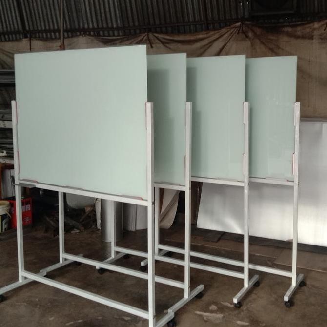 

glassboard/papan tulis kaca standing 80 x 120 Kualitas Original