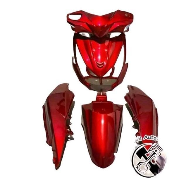 Full set cover body halus beat fi 2013-2015 merah marun Motorcycle Kualitas Original