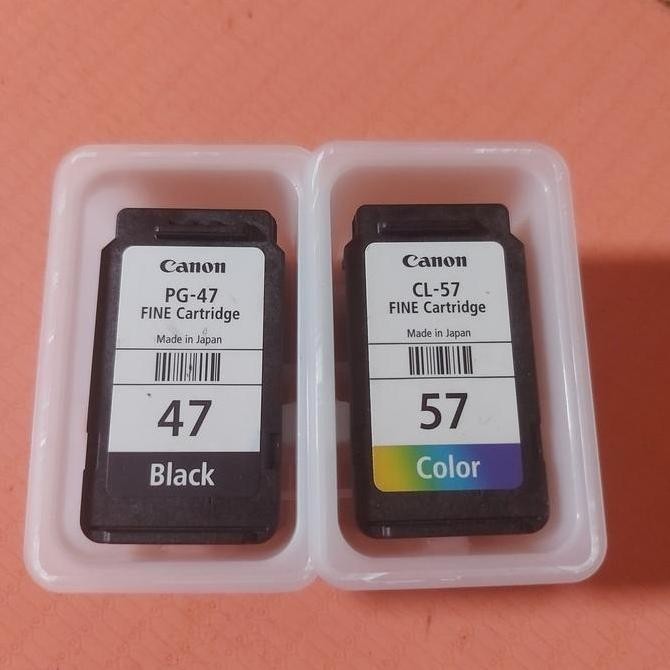 

Tinta canon 47 dan 57 recycel siap pake satu set Kualitas Original