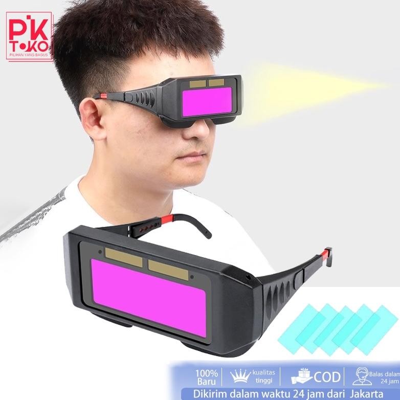NEW Kacamata Las Otomatis Kacamata Las Terbaik Auto Darkness Kacamata Lensa Kaca Las Kacamata Weldin