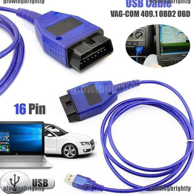 VAG Com 409.1 KKL USB Kabel Audi VW OBD2 Car Diagnostic Scanner OBD