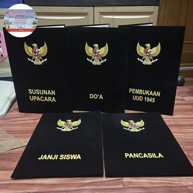 

Map sekolah map bludru map upacara bendera 1 sett full Kualitas Original