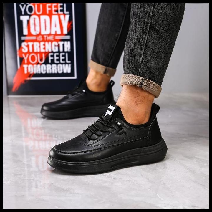 Paulmay - Sepatu Sneakers Pria Ignite - Black Casual Shoes Original Best Seller