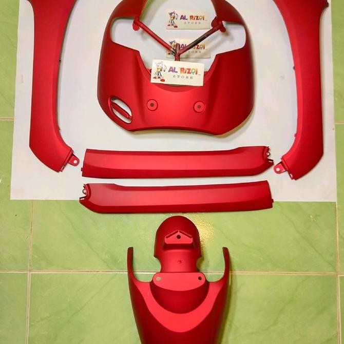 paket body depan scoopy fi esp 2017-2019 merah doff scoopy ban donat ring 12 Kualitas Original