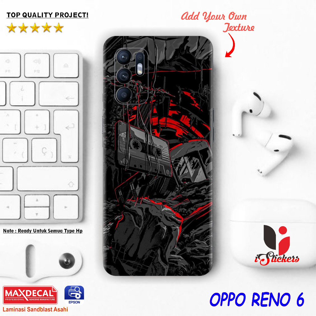 

Terlaris Presisi Oppo Reno Casing/Stiker Panel Vynil Bisa Custom Dan COD