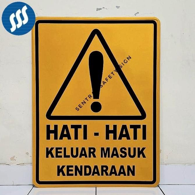 

RAMBU HATI-HATI KURANGI KECEPATAN 80CM x60CM Kualitas Original
