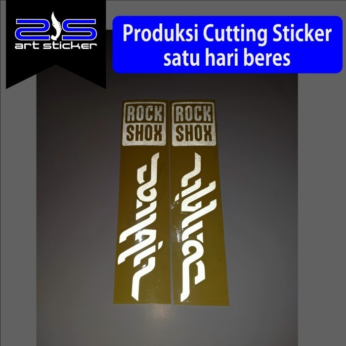 

Terlaris Presisi Cutting Sepeda Rock Shox Dm Gold Putih Casing/Stiker Panel Vynil Bisa Custom Dan COD