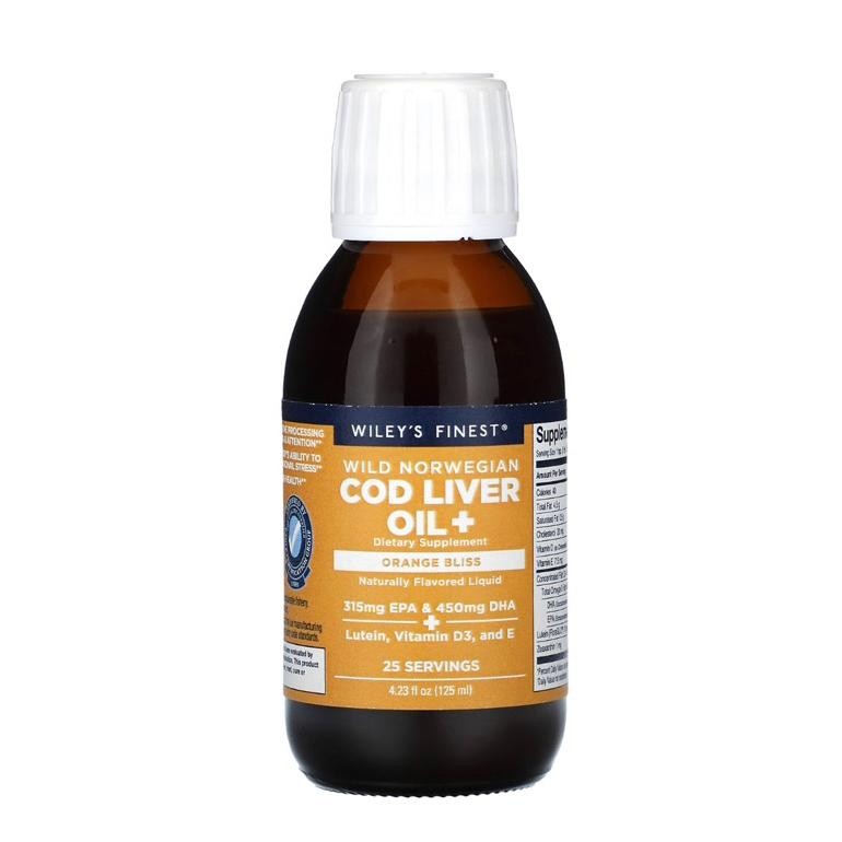 

Wileys Finest Wild Norwegian Cod Liver Oil + Orange Bliss 125 Ml