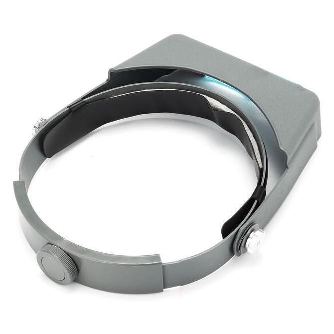 

Tools 4 Lens Headband Wearing Magnifier Watch Repair Reading Optivisor Kualitas Original