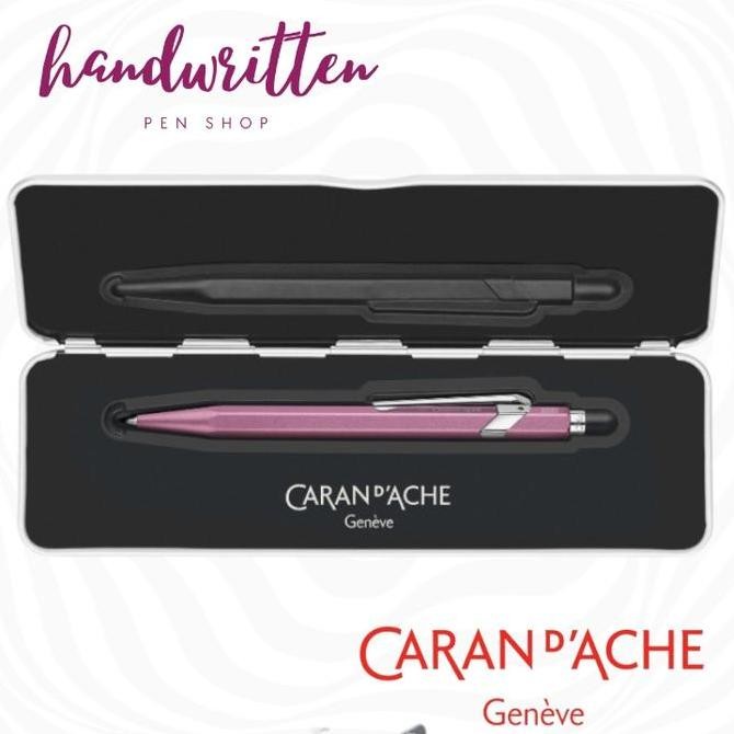 

CARAN DACHE 849 Colormat-X Ballpoint Pen/ Pulpen - Blue Kualitas Original