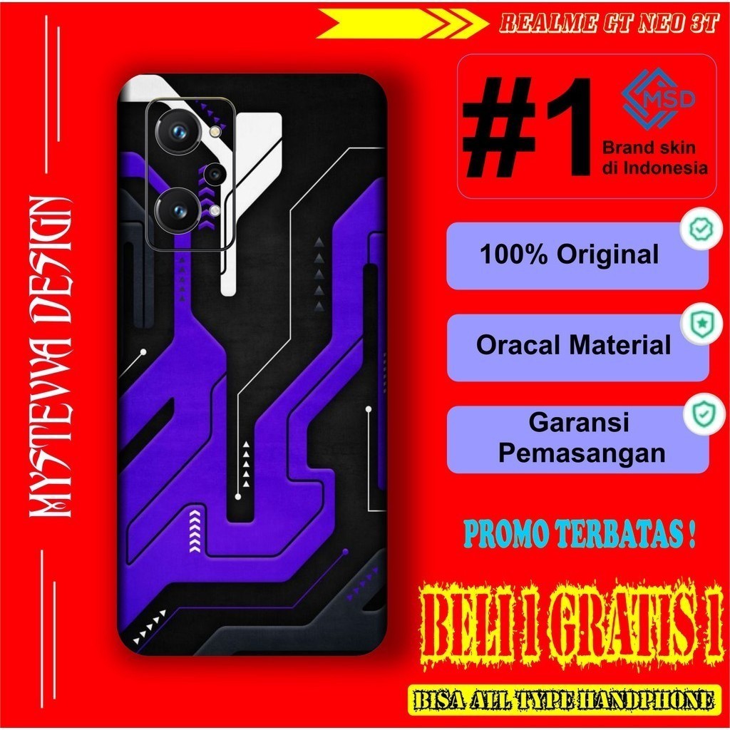 

Terlaris Presisi Realme GT Neo 3T Casing/Stiker Panel Vynil Bisa Custom Dan COD