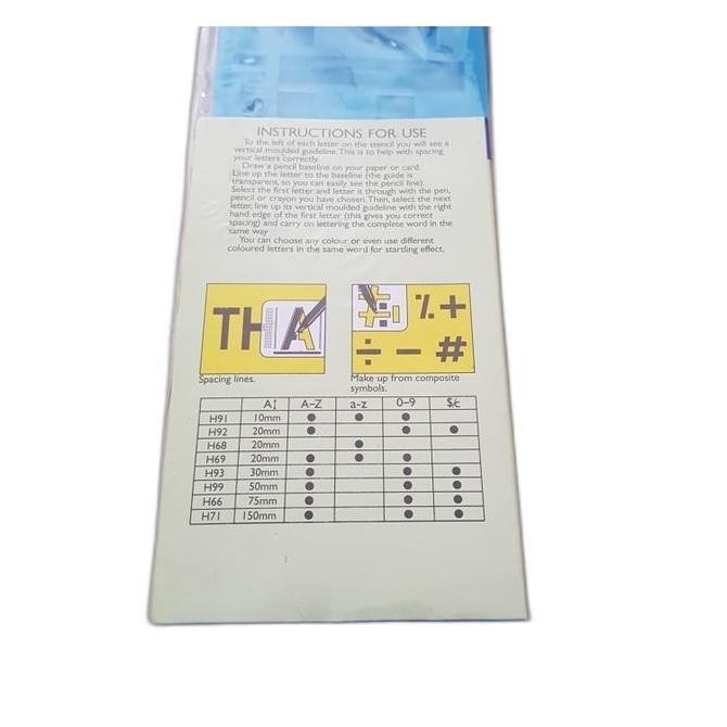 

penggaris huruf dan angka jumbo BT860 Kualitas Original