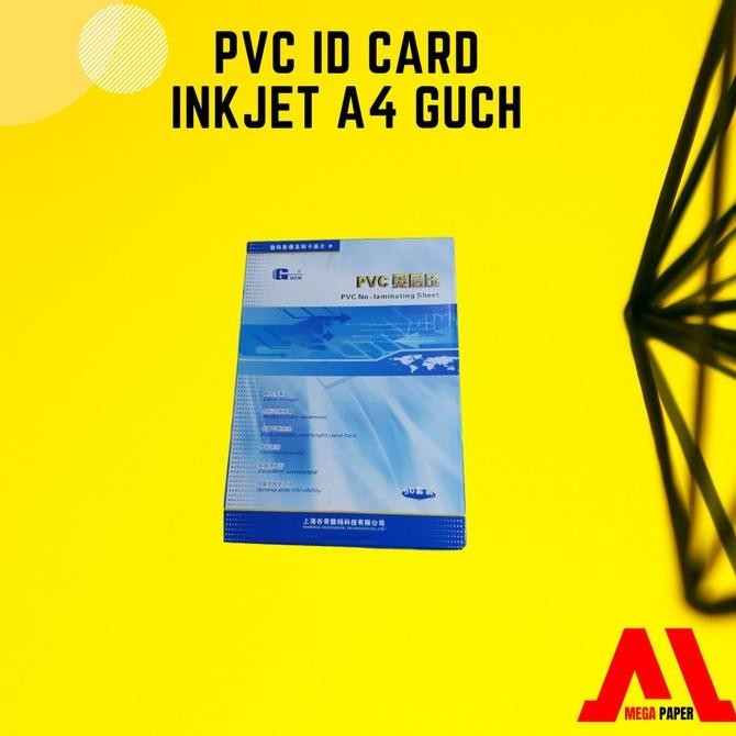 

PVC Instant ID Card INKJET A4 | Merek GUCH | Tebal 0,76 mm [PROMO] Kualitas Original