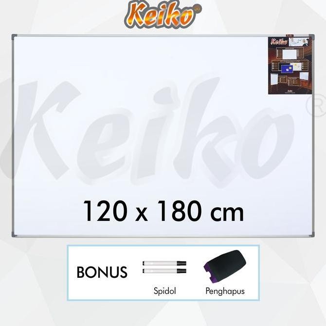 

Papan Tulis Whiteboard Gantung Single Face Keiko 120 x 180 cm Kualitas Original