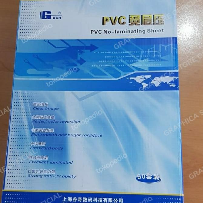 

PVC ID Card INKJET A4 GUCH | Bahan ID Card | Name Tag [PROMO] Kualitas Original