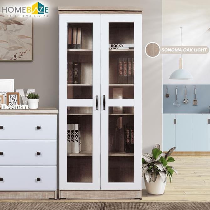 

Lemari Hias dengan Drawer Minimalis Sonoma Oak Light Kualitas Original