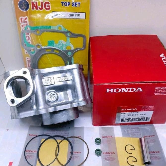 BLOK SEHER CYLINDER K56+TOPSET CB 150R New (LED) CBR150R NEW (LED) SONIC 150R, SUPRA GTR ORI LOKAL K