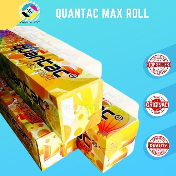 

Quantac Max Transparant Sticker Vinyl Roll EcoSolvent Transparant Kualitas Original