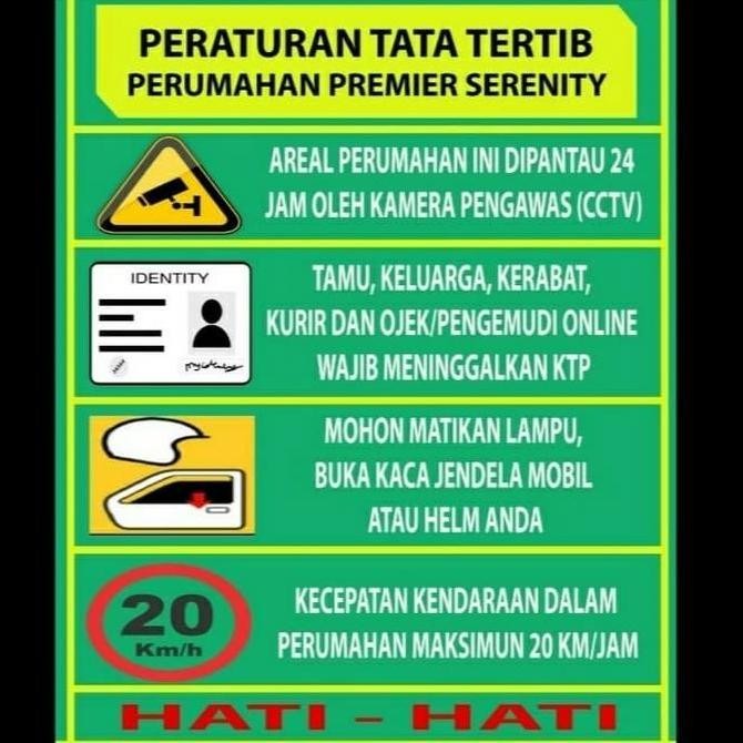 

Custom. Rambu Himbauan / Papan Pengumuman Ukuran 140 x 100 cm Kualitas Original