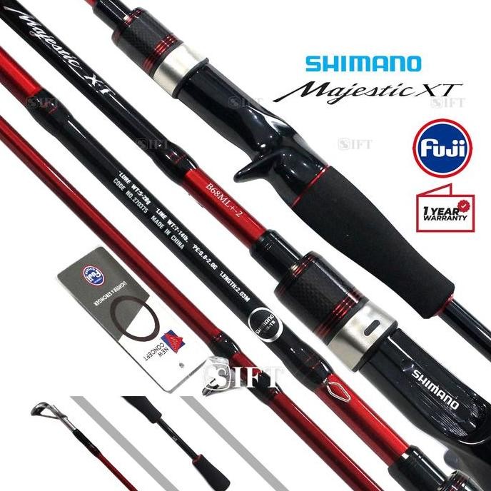 

Terlaris Joran Bc Shimano Majestic Xt [2022] Full Fuji Solid Tip Baitcasting Ift Fishing