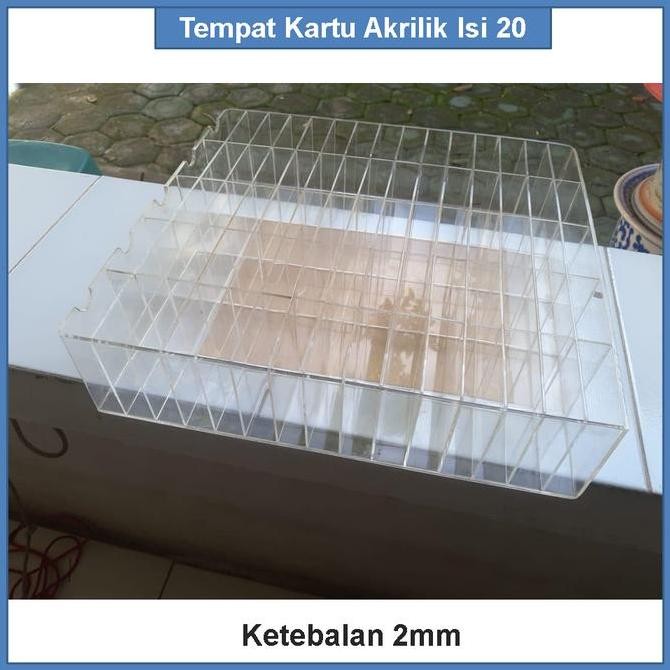 

Tempat Kartu Akrilik isi 20 Kualitas Original