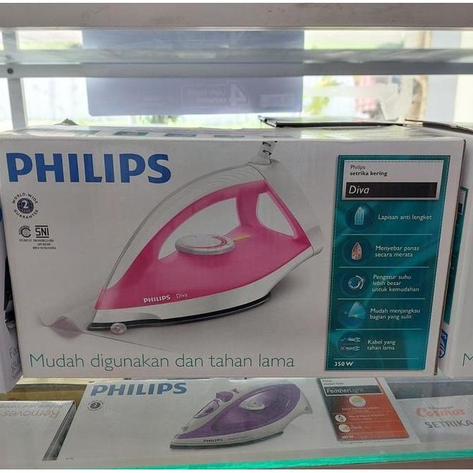 Tersedia SALE Philips Setrika Diva Gc 122 / GC122/ setrikaan philips Diva - Ungu